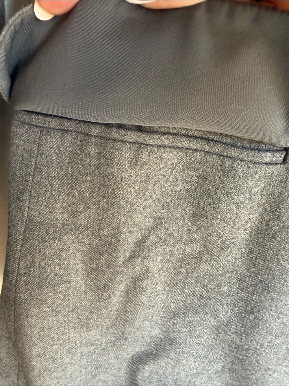 THEORY Dief Pure Flannel Wool Blazer Grey Size 2 - Picture 9 of 11